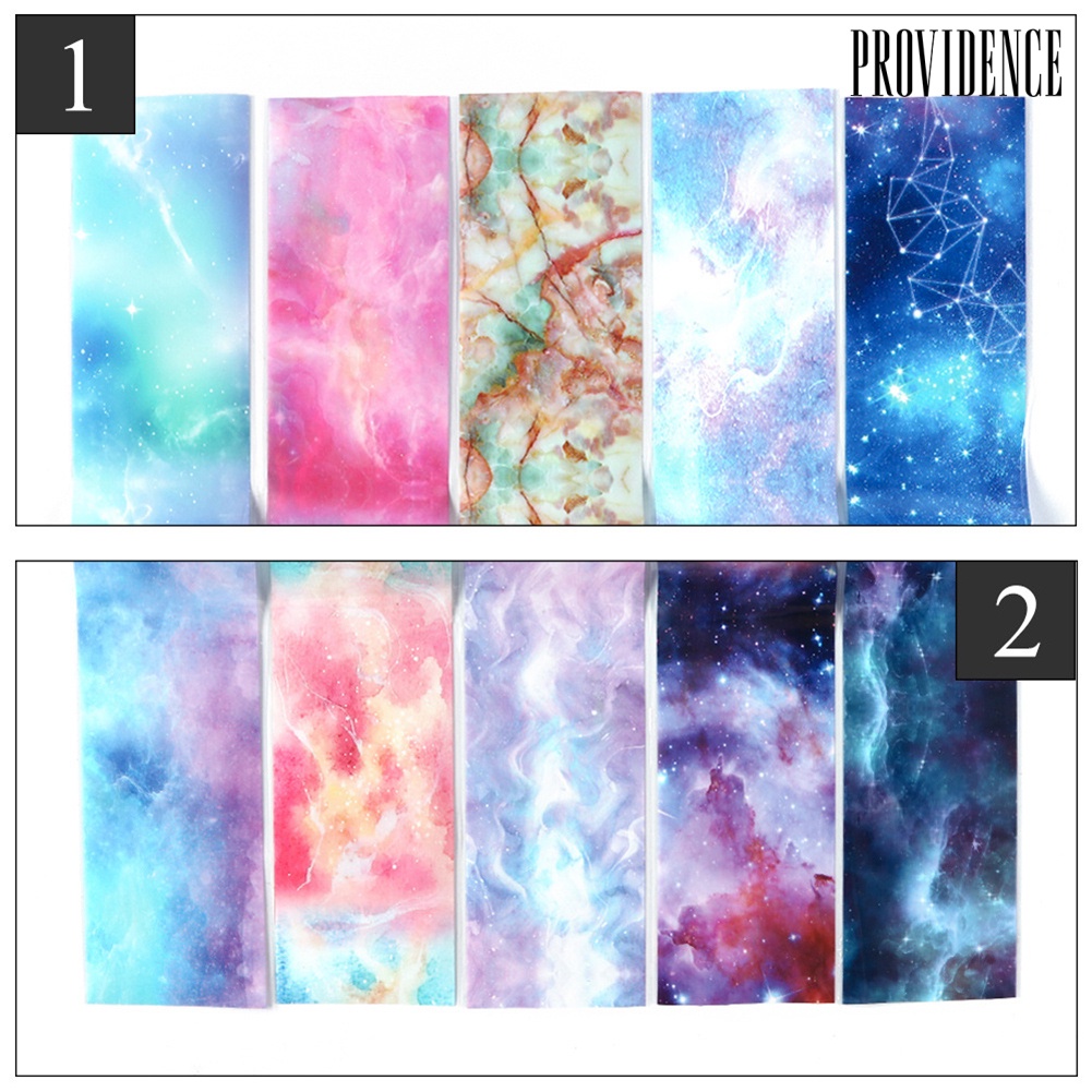 Providence DIY Star Night Sky Adhesive Nail Art Sticker Transfer Paper Decal Manicure Decor