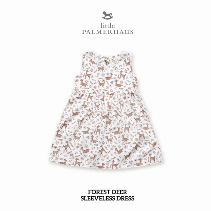 LITTLE PALMERHAUS Sleeveless Dress Baju Anak Perempuan 0-4 Tahun