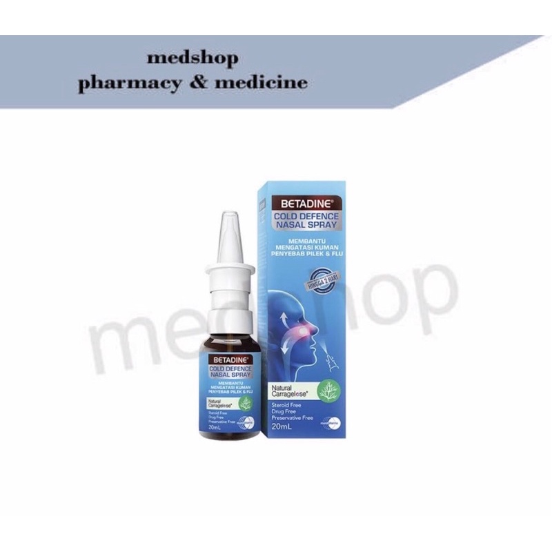 Betadine Cold Defense Nasal Spray Dewasa 20ml