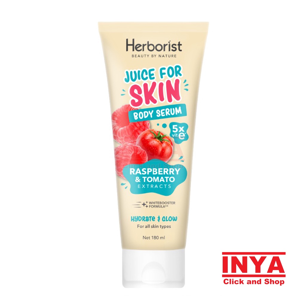 HERBORIST JUICE FOR SKIN BODY SERUM RASPBERRY &amp; TOMATO 180ml - Body Lotion