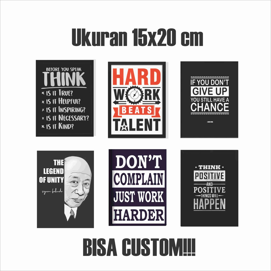 Jual 241-260 HIASAN DINDING BESAR QUOTE BAHASA INGGRIS 15X30 DJEHW ...
