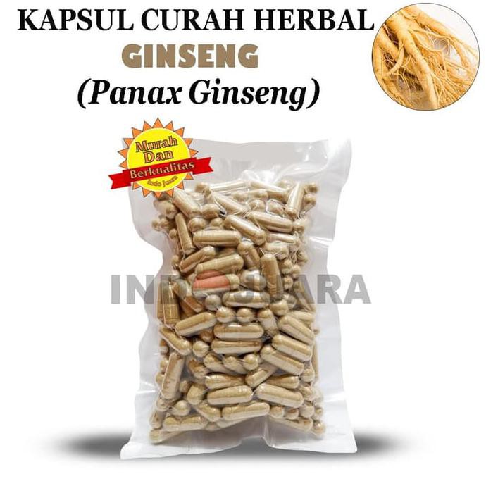 GINSENG PANAX 100 KAPSUL HERBAL KUAT PRIA LIBIDO BOOSTER VITALITAS EDI
