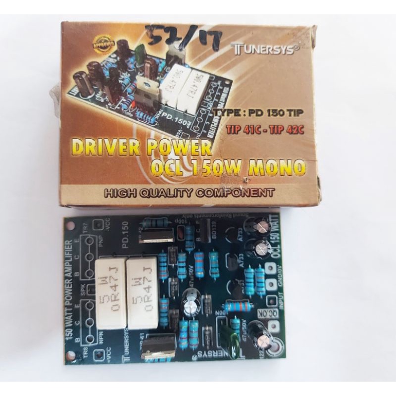 Kit driver power OCL 150 watt mono tunersys