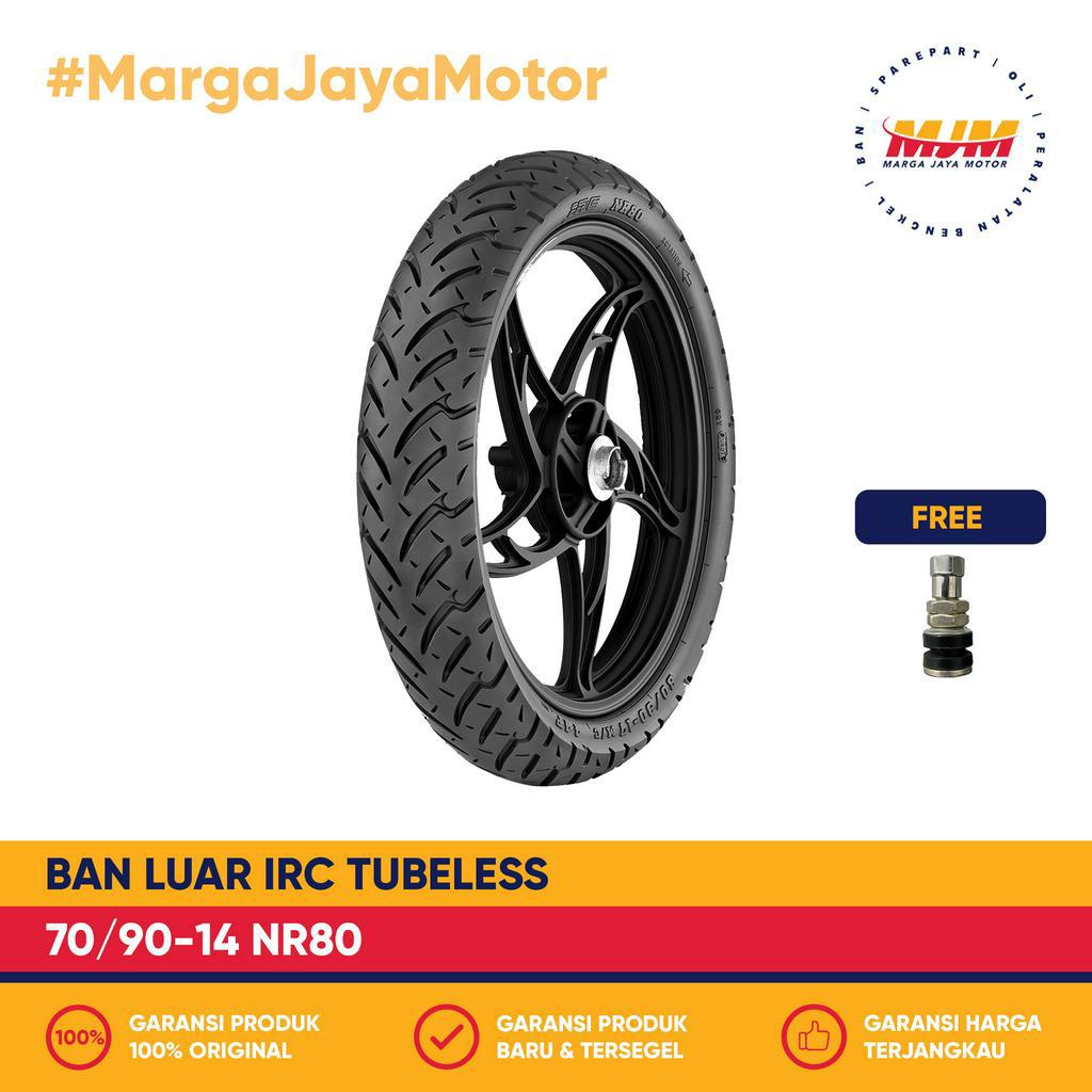 Ban Luar IRC NR80 70/90-14 Tubeless Free Pentil