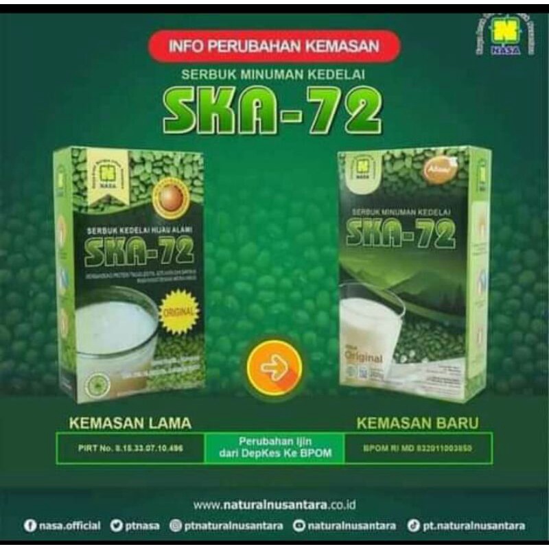 

Serbuk minuman kedelai SKA-72 Nasa