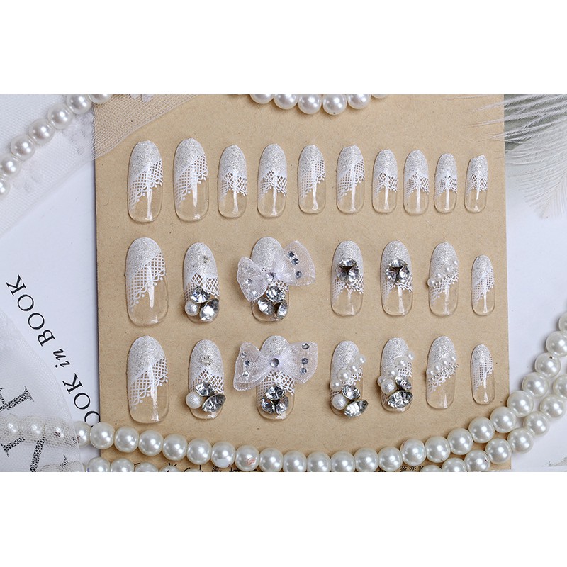 KUKU PALSU FAKE NAILS 3D FOR WEDDING (BOX) KODE GD 8