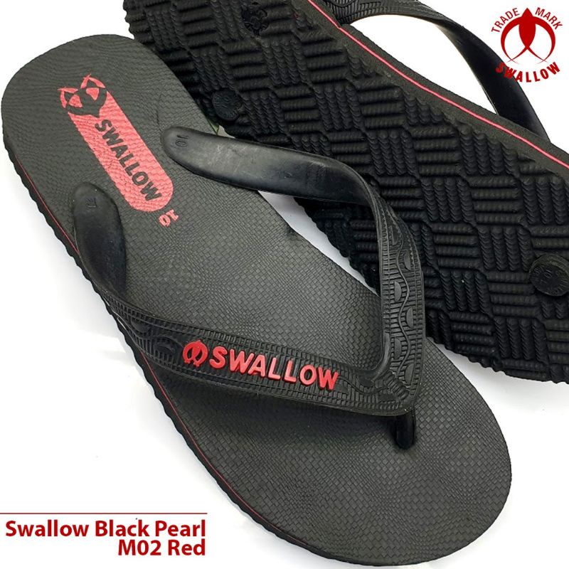 *NEW* Sandal Jepit Swallow PRIA Black Pearl M02