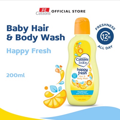 Cussons Baby Wash Newborn / Happy Fresh 200ml + Bubble Wrap / Toko Makmur Online