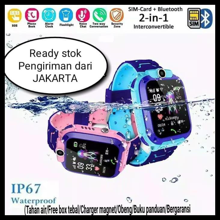 Terlaris (Anti Air - Bergaransi) Jam Imo Smartwatch Gps Anti Anak Hilang - Biru