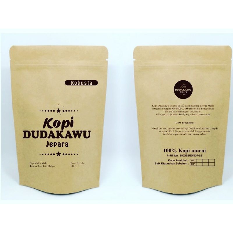 

Kopi Robusta Dudakawu 140 Gram kopi jepara kopi jawa tengah Ds Dudakawu kec kembang kab jepara