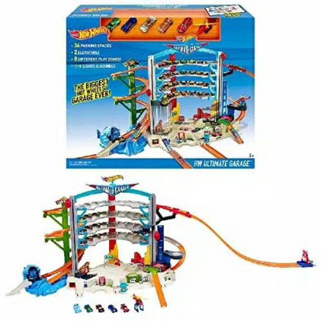 HOTWHEELS track ultimate garage playset original hot wheels  bekas pakai sendiri (BACA KETERANGAN)