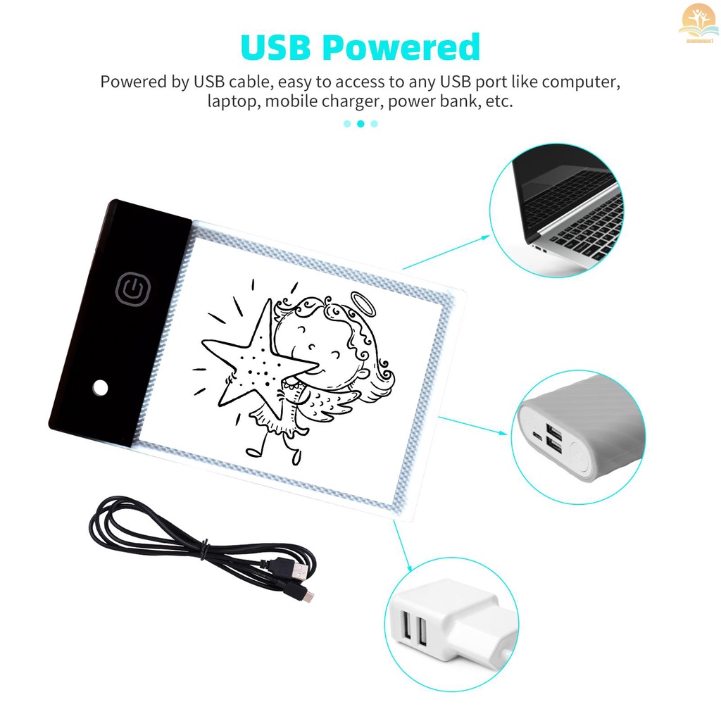 Flip Book Kit with Mini LED Light Pad Hole Design 3 Level Brightness Control Light Box 300 Sheets Animation Paper Flipbook Binding Screws for Children Students Adults Drawing Tracing Sketching Cartoon Creation