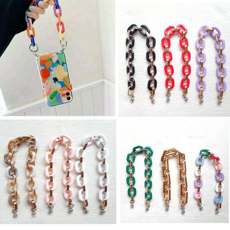 Tali Rante Casing Sling Tangan Hand Handphone Selempang Artis Iphone Vivo