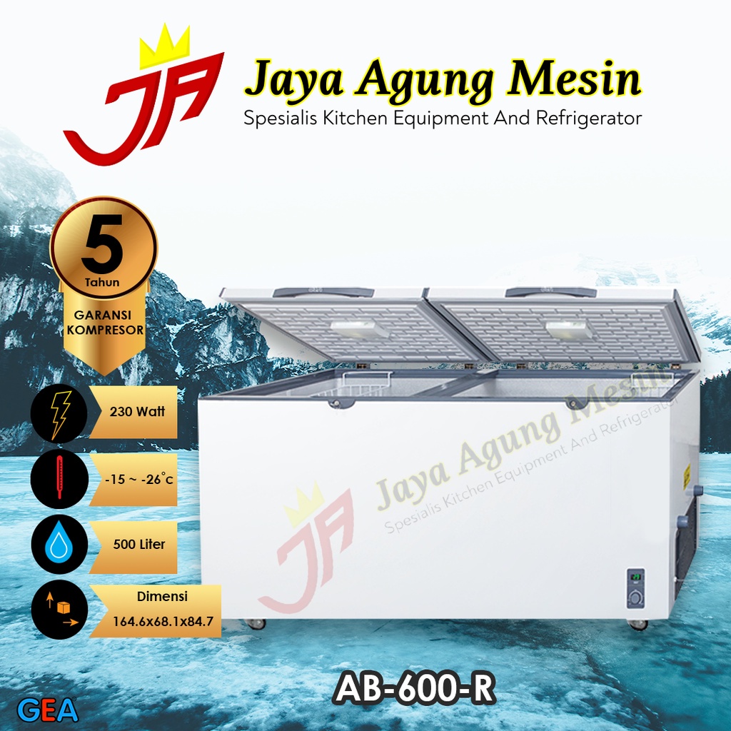 Jual Chest Freezer Gea Ab R Ab R Ab R Kulkas Box Frozen Food Shopee Indonesia