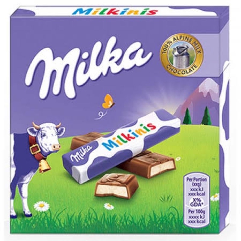 MILKA MILKINIS 43.7gram Coklat Milka Susu Import