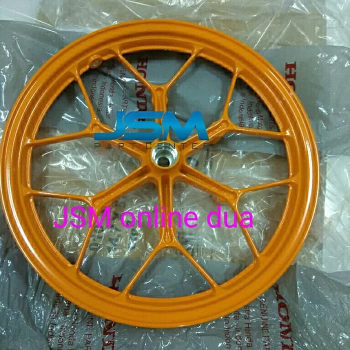 VELG RACING SONIC 150 DEPAN ORANGE ORI AHM ORI ORIGINAL