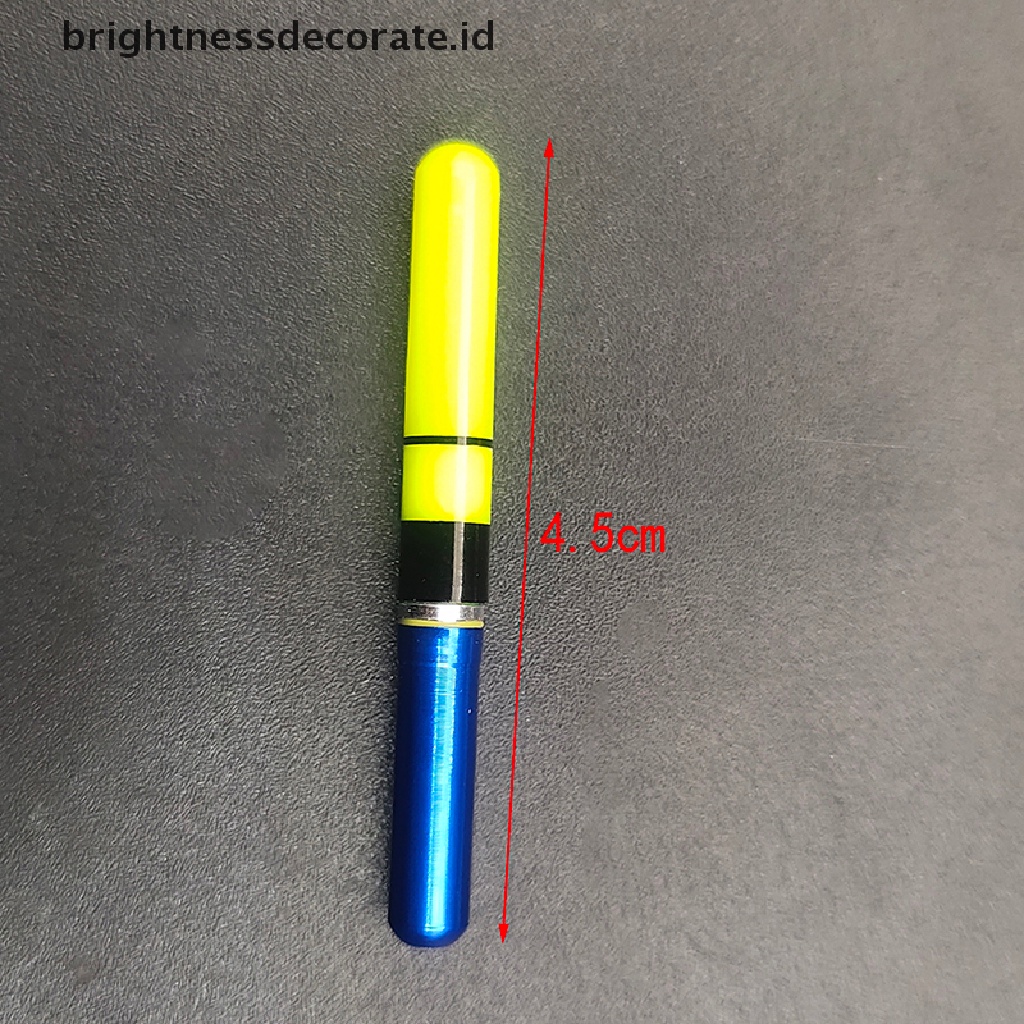 (Birth) 2pcs Stik Lampu Led Apung Luminous Untuk Memancing Malam Hari