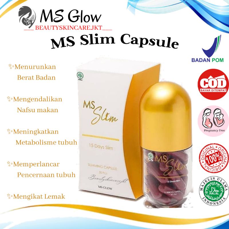 Ms Glow Slimming Capsule Pelangsing Badan