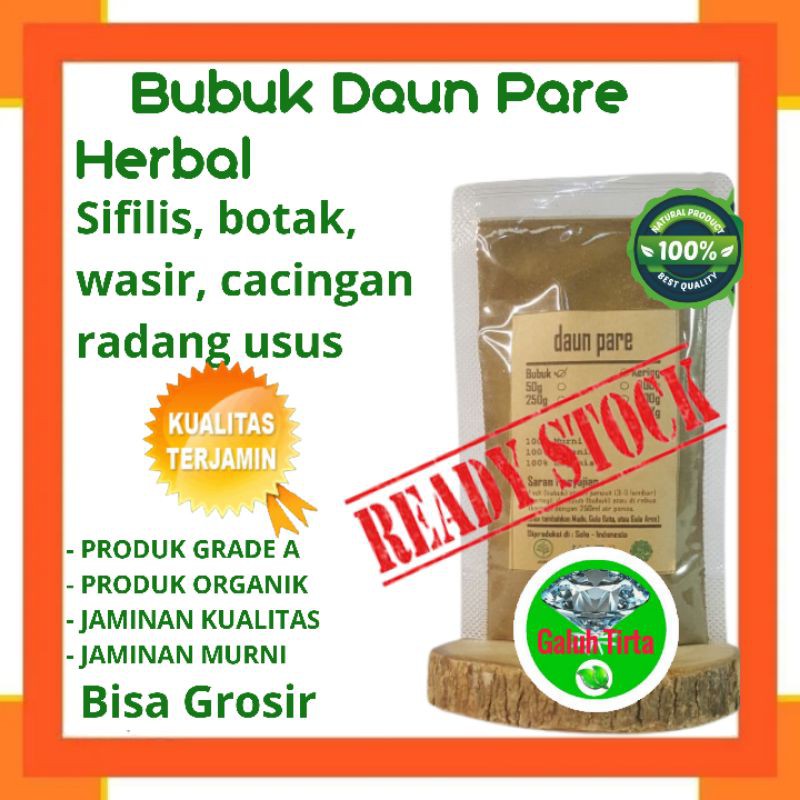 

DAUN PARE BUBUK 1000 GRAM -1 KG - MOMORDICA CHARANTIA - MURNI - JSR - REMPAH