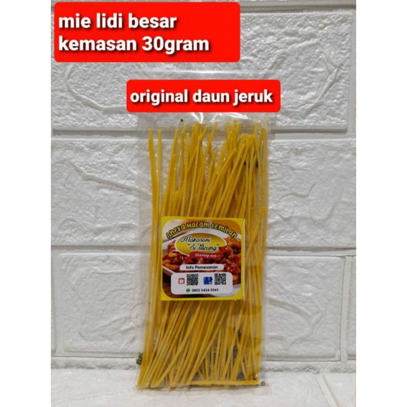 Mie lidi 30 gram aneka cemilan pedas