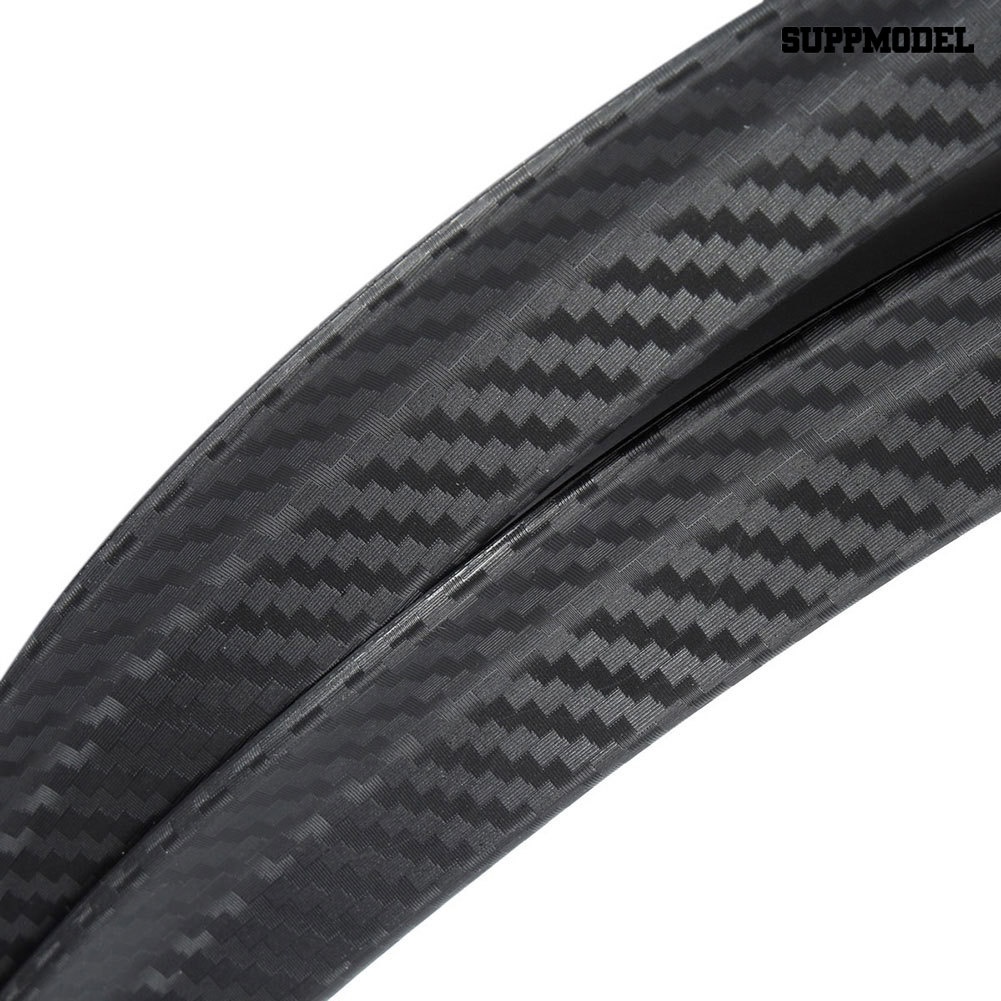 2pcs Strip Pelindung Fender Lengkung 32.5cm Bahan Carbon Fiber Untuk Mobil