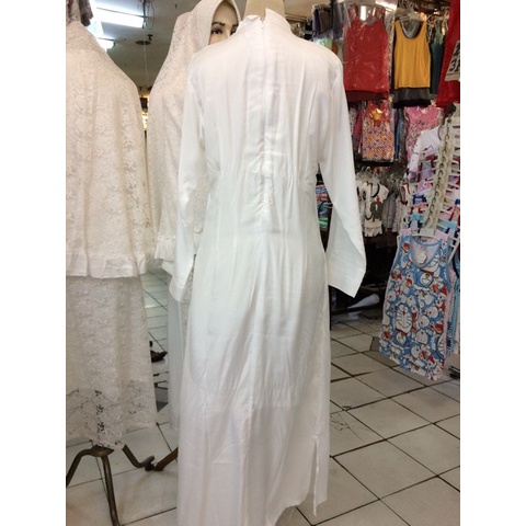 Lebaran Gamis Belah Renda Gamis Renda trendy Wanita DINDA Gamis Baju M