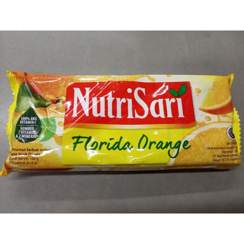 

nutrisari florida orange 110gr isi 10s perbox