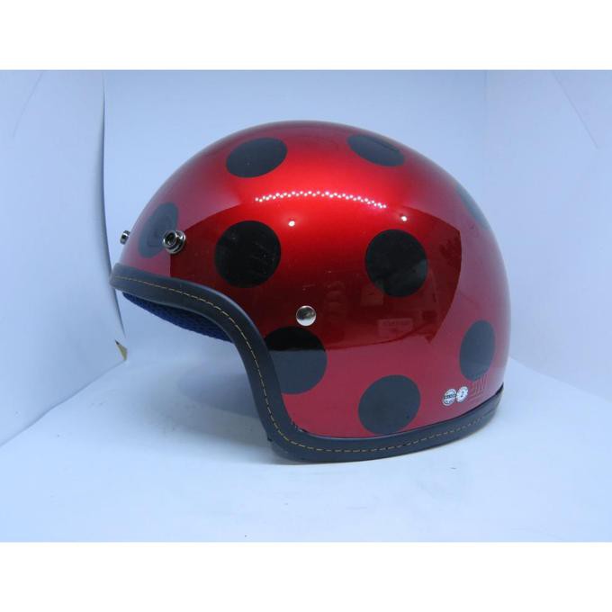 ~ PROMO HELM RETRO FACE~ HELM MVSTAR CRUISER MOTIF/HELM RETRO/HELM CLASSIC - BALL BLACK ON SALE