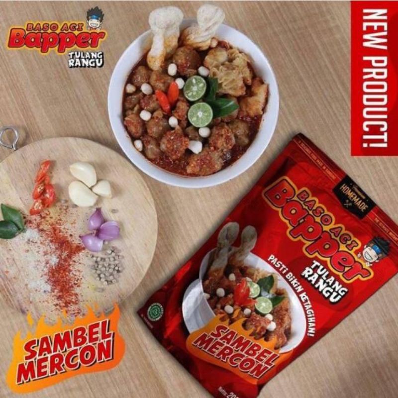 

Bakso aci BAPPER boci premium baperp dan sambel mercon