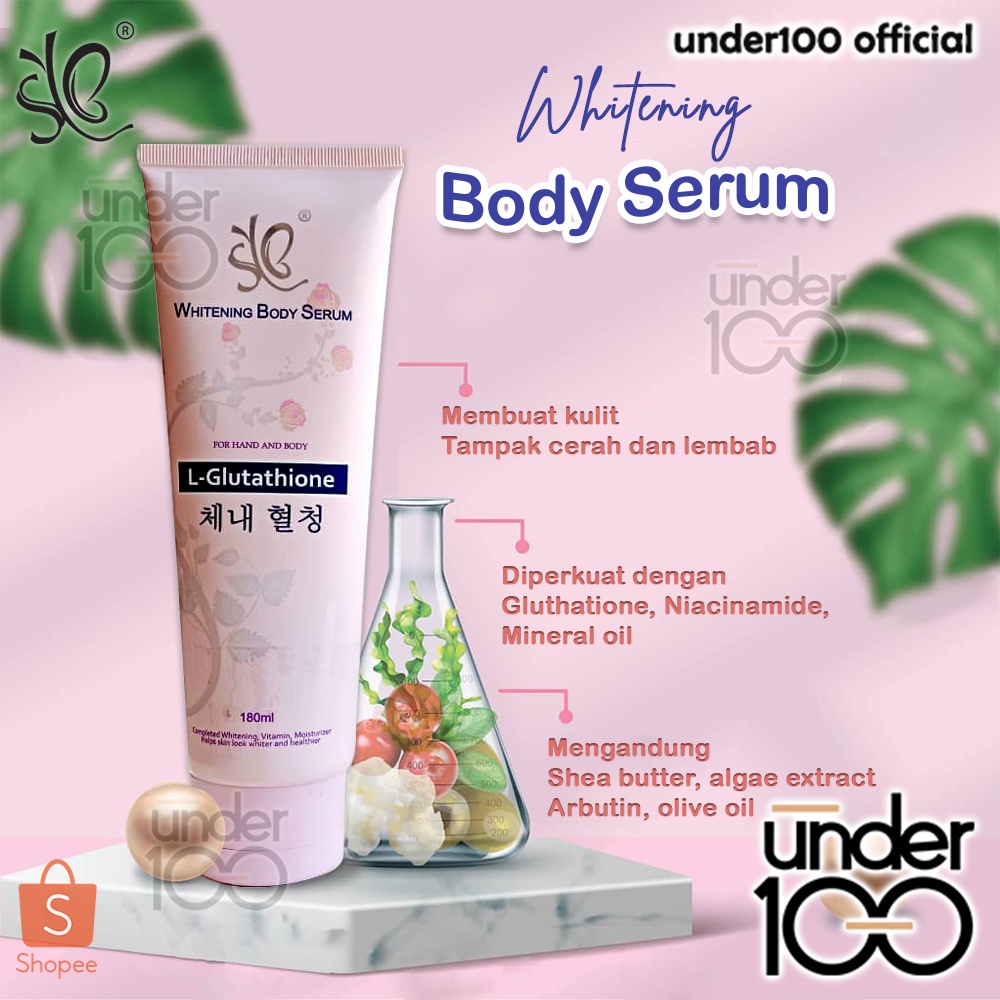 ❤ UNDER100 ❤ SYB Whitening Body Serum 180ml | Body Loyion | Pemutih Badan | BPOM