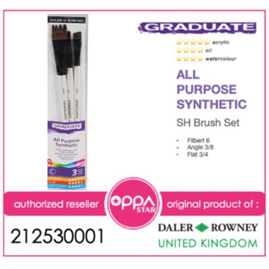 

Kuas Lukis Set High Quality Daler Rowney Graduate Brush SH 212530001