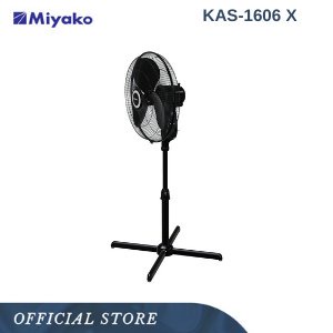Miyako Stand Fan Kipas Angin 16in Kaki Silang 50W - KAS1606X