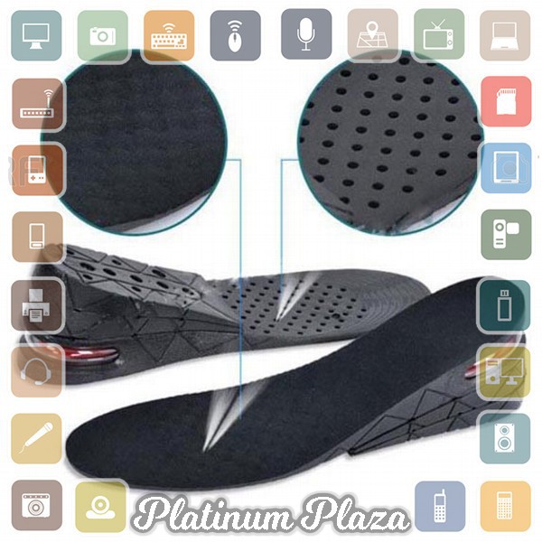 DADIJIER Sol Sepatu dengan Sistem Aliran Udara - C-728 - Black`60UBQZ-