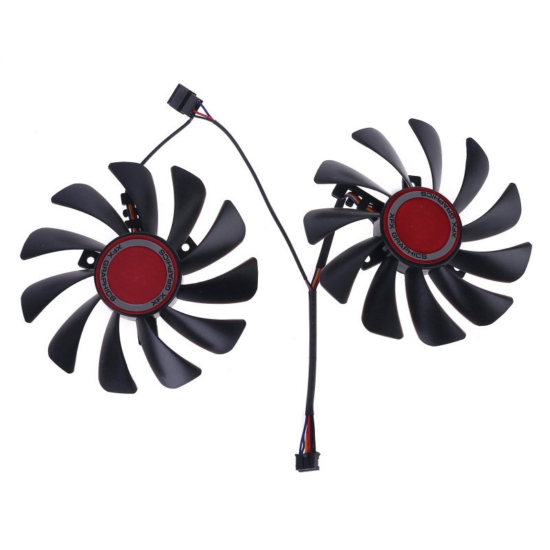 Bt 2pcs 95mm FDC10U12S9-C CF1010U12S Cooler Fan Ganti Untuk XFX Radeon RX580 RX590 Graphics Card Cooling Fan