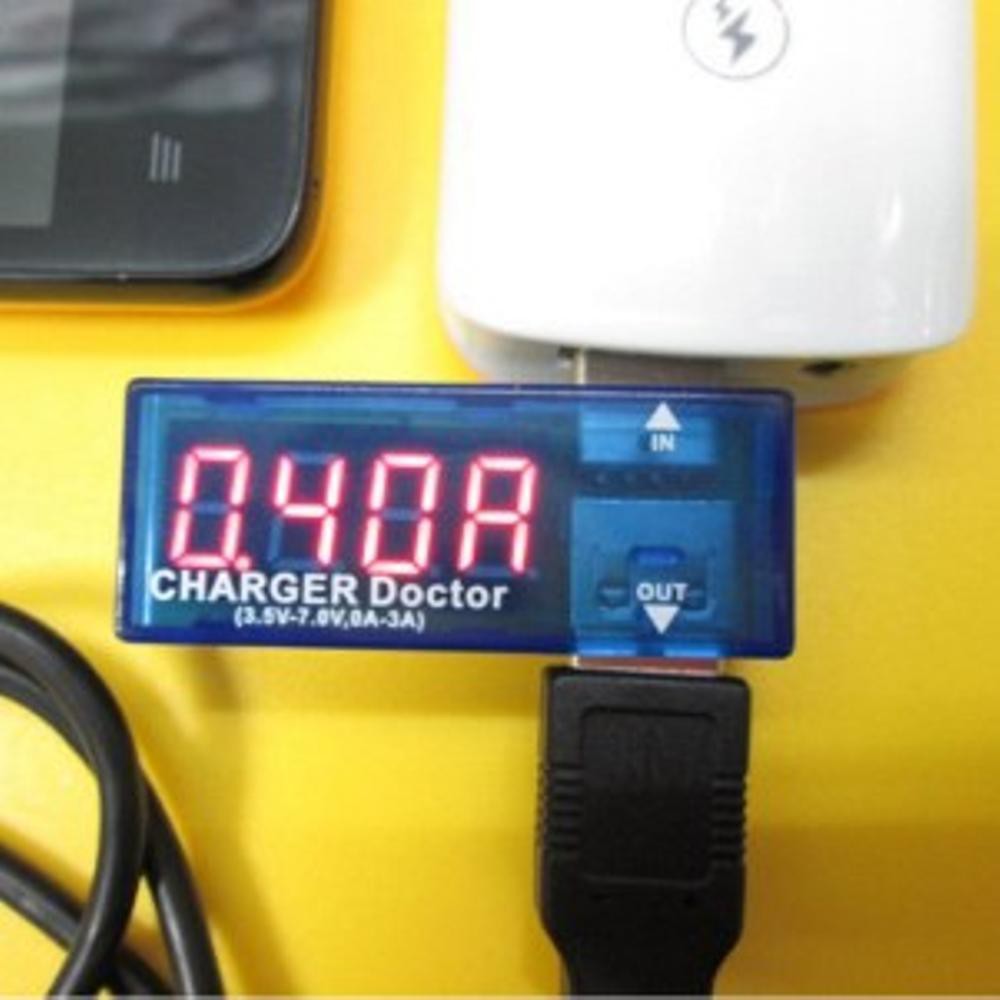 Power Detector / Battery Tester Tegangan / USB Charger Mengukur Tegangan