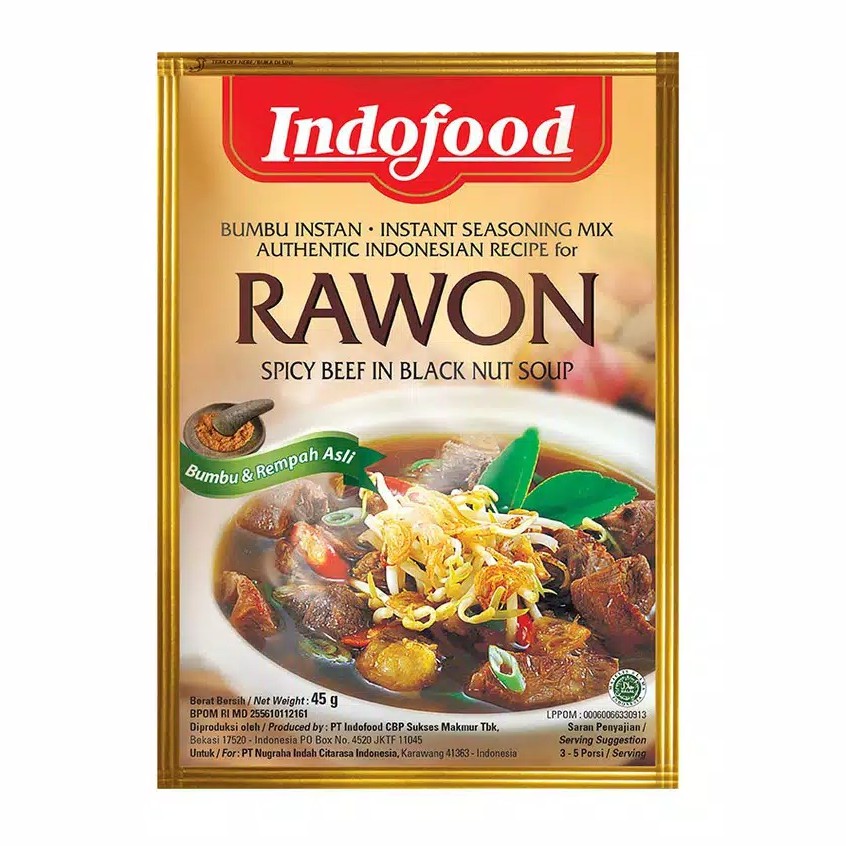 

Indofood Bumbu Rawon Instant 45 gr
