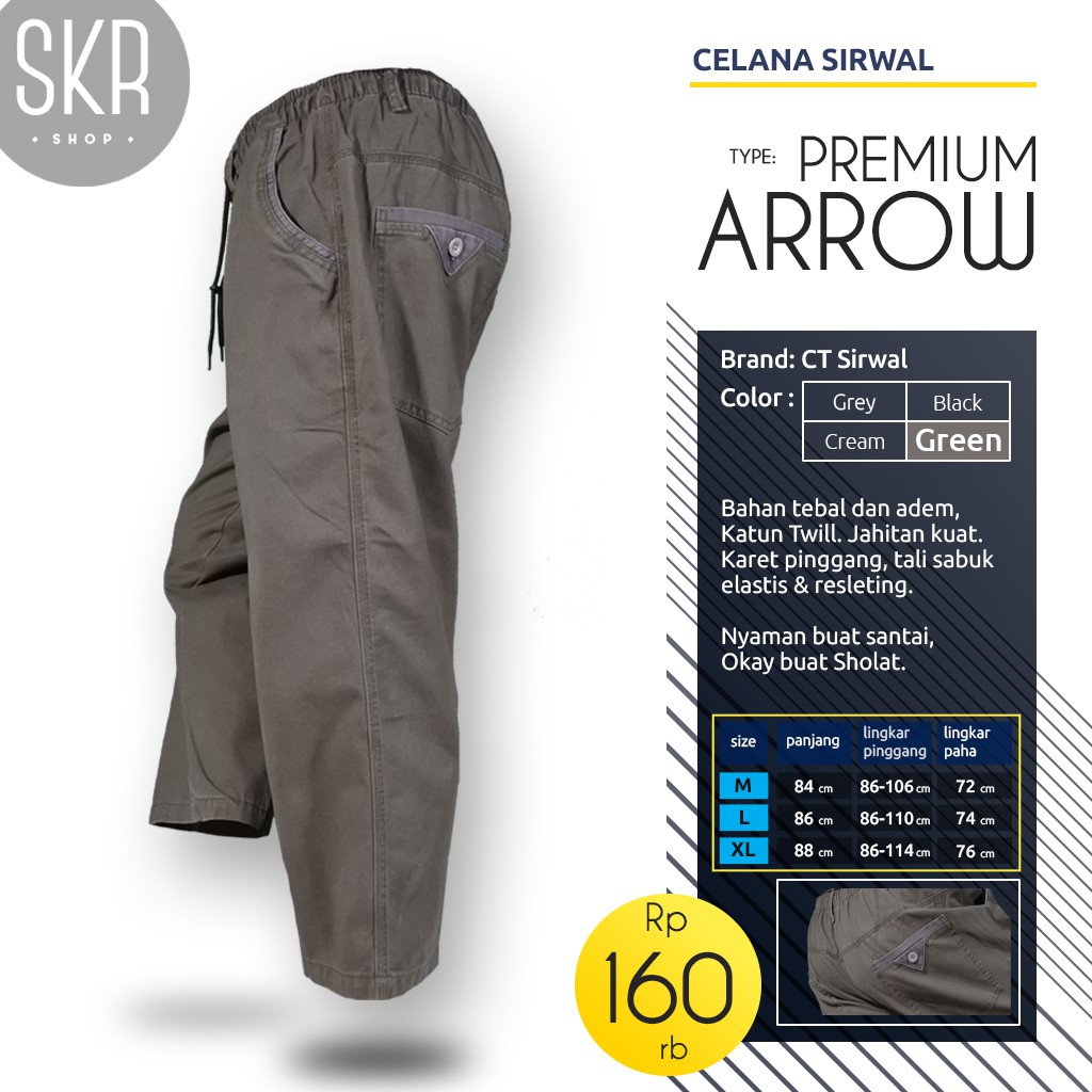 Celana Sirwal CT Original - Green