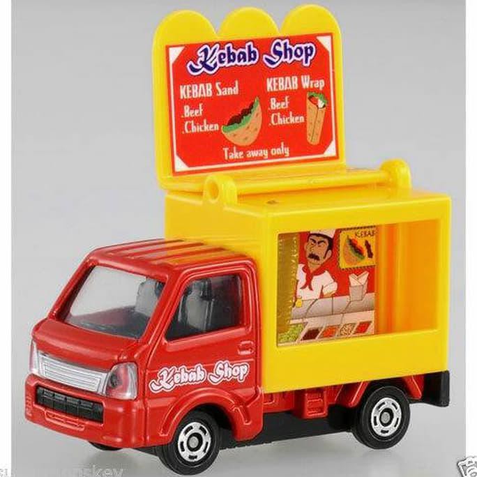 HOT SALE Tomica Reg 57 Suzuki Carry Mobile Catering Truck (Red Yellow) Terjarmin