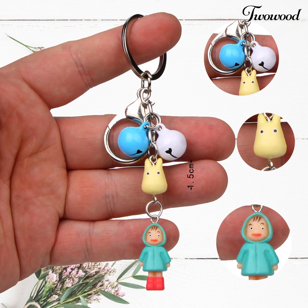 Twowood Gantungan Kunci Motif Kartun My Neighbor Totoro Ukuran Kecil