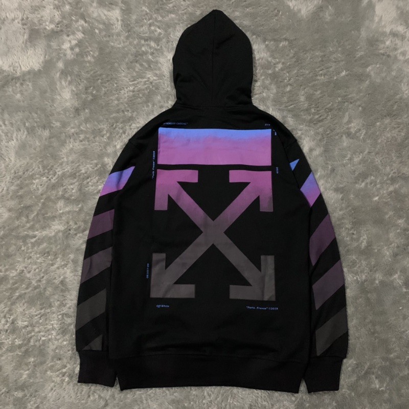 Sweater Hoodie Off White Gradient