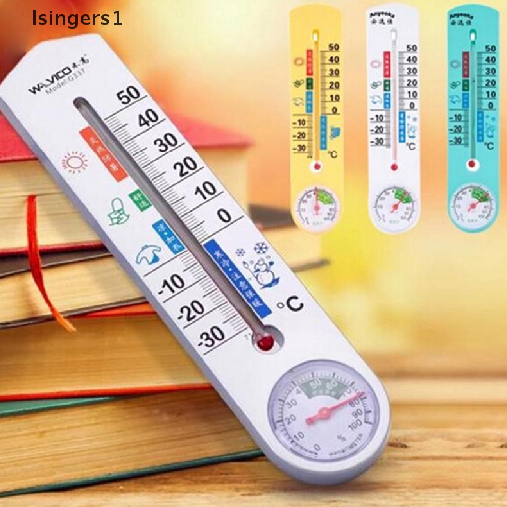 (lsingers1) Termometer / Higrometer Analog Tempel Dinding Untuk Rumah