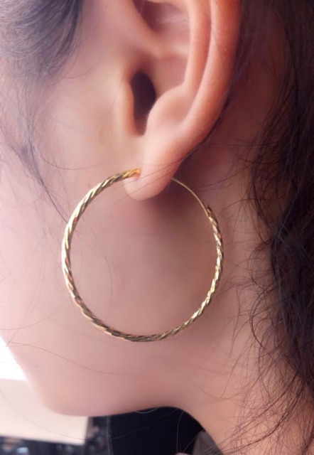 Anting gipsi kait gold suping