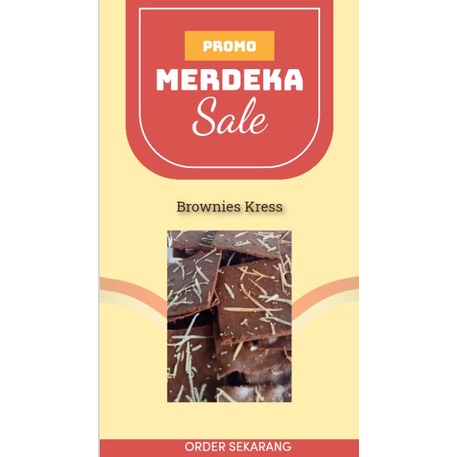 

Brownies Kres, Brownies kering homemade