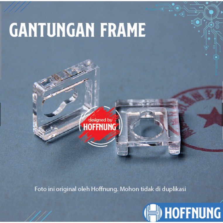 Cantelan Pigura Akrilik Gantungan Frame Acrylic Transparan Bening