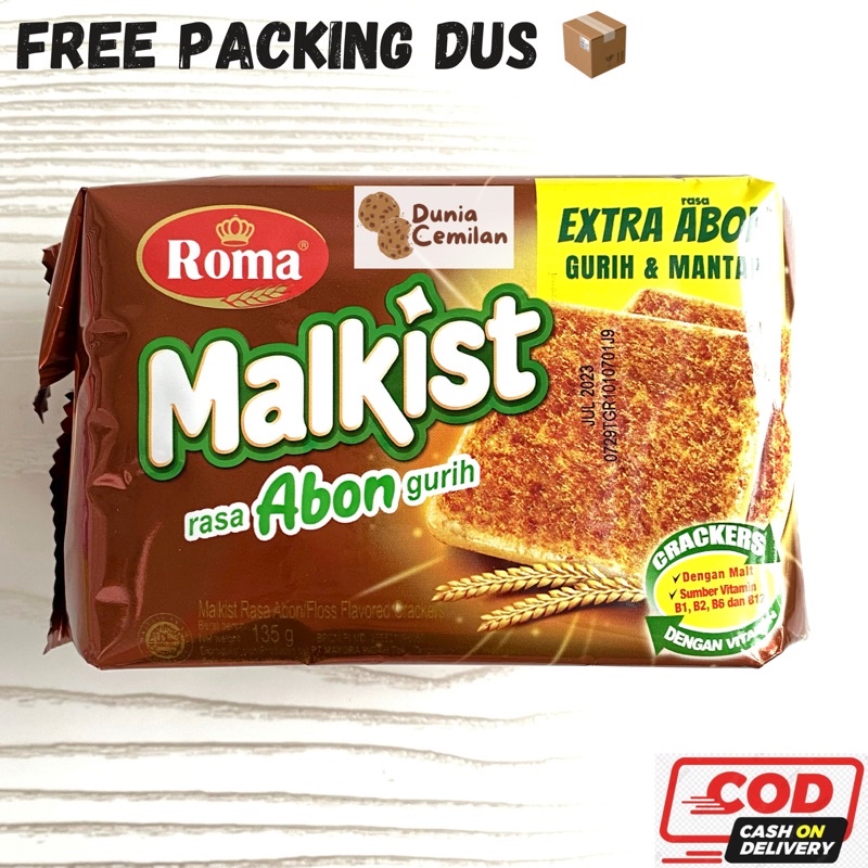 [TERMURAH!] Roma Malkist Abon Pak 135gr - biskuit nikmat diskon termurah