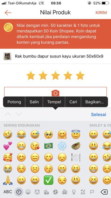 Rak Bumbu Dapur Susun Kayu Ukuran 50x60x9
