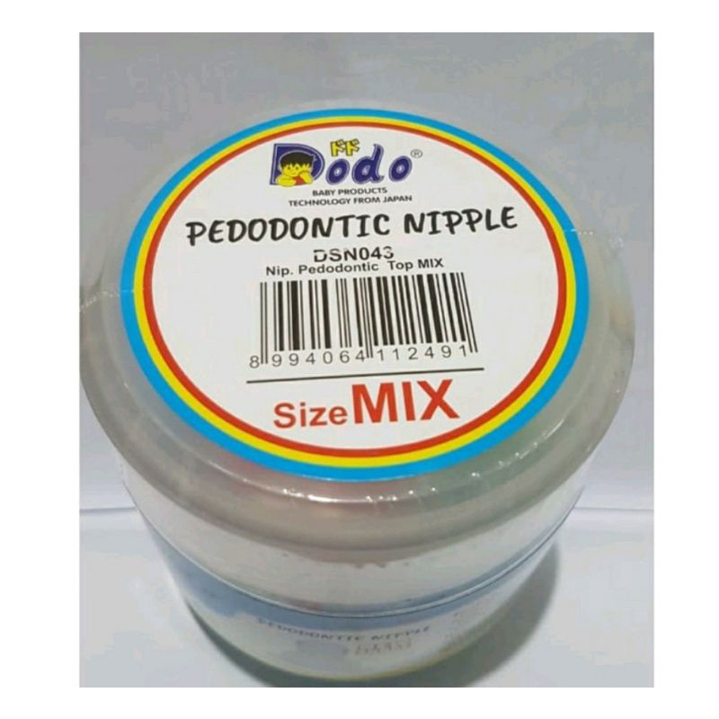 Dodo Pedodontic Nipple Toples Size S, M, L, XL Nipple Silikon Gepeng BPA Free LSR Dodo