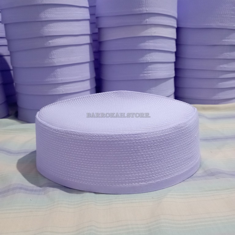 Peci Putih Peci Batok Peci Songkok Kopiah Batok Kopiah Putih Songkok Putih Peci Habib Bahar 6cm Fash