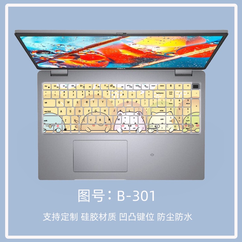 Cover Pelindung Keyboard Motif Kartun Bunga Anti Debu Untuk DELL Latitude 7520