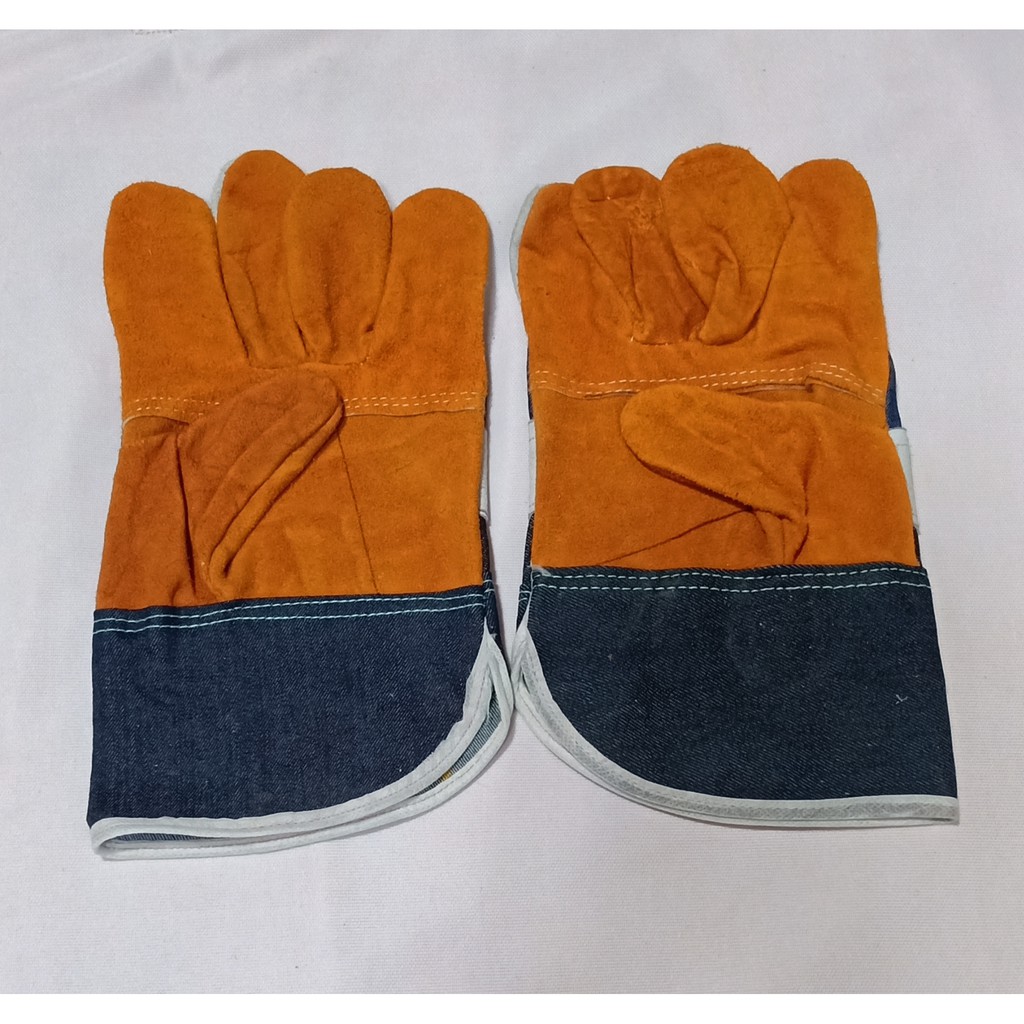 SARUNG TANGAN LAS KOMBINASI CRUSTING WELDING GLOVE KWL CRUSTING/sarung tangan las kombinasi murah